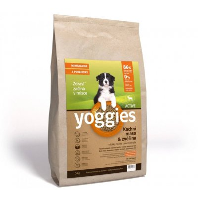 Yoggies MINI Active Kachní maso a zvěřina 5 kg – Zboží Mobilmania