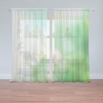 Sablio Záclony Zelená abstrakce: 2ks 150x250cm – Hledejceny.cz