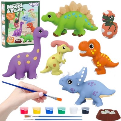 Woopie kreativní sada s barvami DIY sádrové odlitky dinosaurů k vybarvení – Zboží Dáma Woopie kreativní sada s barvami DIY sádrové odlitky dinosaurů k vybarvení – Zboží Dáma