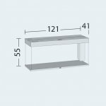 Juwel Rio LED 240 akvarijní set černý 121 x 41 x 55 cm, 240 l – Zboží Dáma