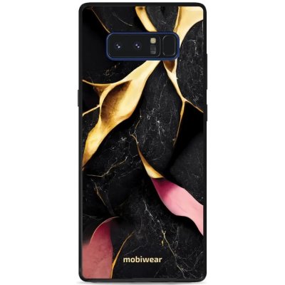 Pouzdro Mobiwear Glossy Samsung Galaxy Note 8 - G021G Černý a zlatavý mramor