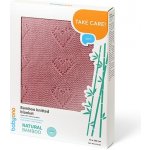 BabyOno Dětská bambusová pletená deka starorůžová – Sleviste.cz