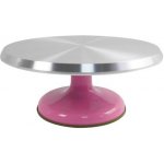Cake Star Kovový otočný stojan růžový 30 cm – Zboží Dáma