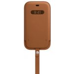 Apple iPhone 12 mini Leather Sleeve with MagSafe Saddle Brown MHMP3ZM/A – Zboží Mobilmania