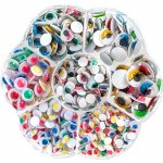 dp Craft Dekorační pohyblivé oči kulaté samolepicí (550ks) – Zboží Mobilmania