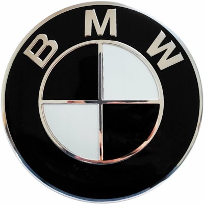 OEM Znak na kapotu/zadní víko BMW 82mm black – Hledejceny.cz