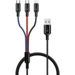 Connect IT CCA-2051-BK 3in1 USB-C & Micro USB & Lightning, 1,2m – Zbozi.Blesk.cz
