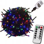 VOLTRONIC VOLTRONIC 67229 Vánoční řetěz 60 m 600 LED barevný ovladač – Hledejceny.cz