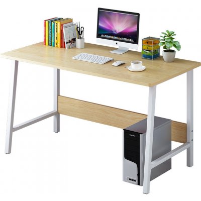 Casarredo HEIDELBERG 120x45 cm, MDF dub sonoma, kov bílý lak – Zboží Mobilmania