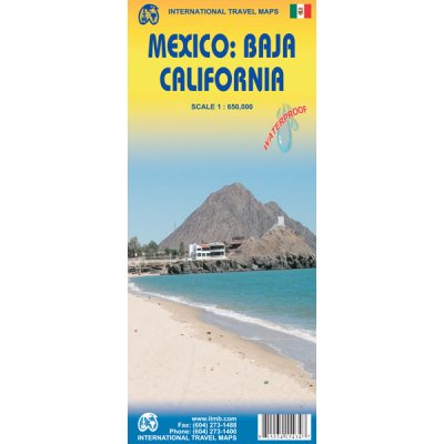 mapa Mexico - Baja California 1:650 t. ITM voděodolná – Hledejceny.cz