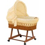 Scarlett Proutěný košík pro miminko s boudičkou Méďa béžová – Zboží Dáma