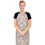 Bellatex Kuchyňská zástěra ADÉLA zástěra 67x84 cm Pírka šedá bílá – Hledejceny.cz