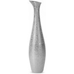 EUROFIRANY DEKORAČNÍ VÁZA RISO (FI)15X60 CM STŘÍBRNÁ – Zboží Dáma