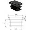 Krytka plastová 20 x 30 mm
