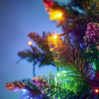 KIK KX5235_2 LED světelný řetěz vícebarevný 10m 100LED – Hledejceny.cz