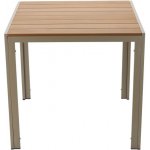 Garden Line Zahradní stůl Devon 80 cm béžový – Sleviste.cz
