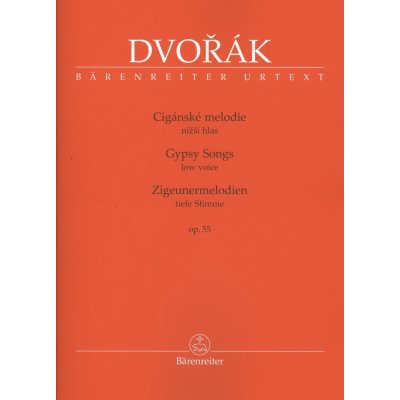 Dvořák - Cigánské melodie op. 55 pro hlas a klavír BA 10432 – Sleviste.cz