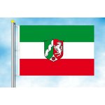 LIBEA, s.r.o. Severní Porýní - Vestfálsko vlajka Rozměr: 60×90 cm, Uchycení: Karabiny na stožár – Hledejceny.cz