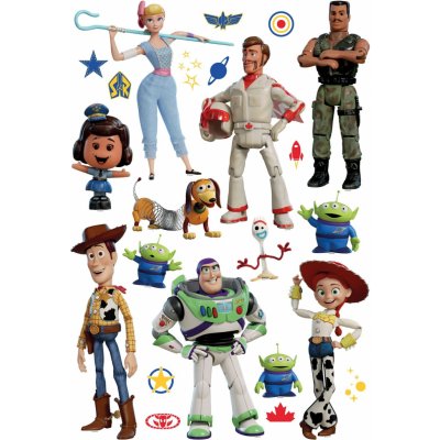 AG Design, Dětská samolepka na zeď DK 1737, Disney, Toy Story