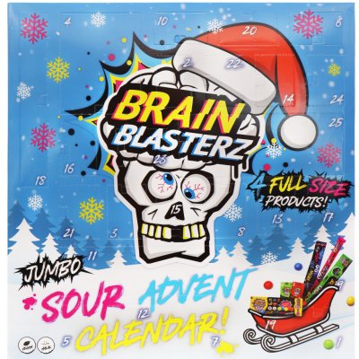 Adventní kalendář Brain Blasterz s kyselými bonbóny 306 g – Sleviste.cz
