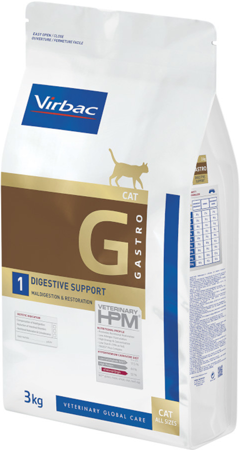 Virbac Veterinary HPM Cat Digestive Support G1 2 x 3 kg
