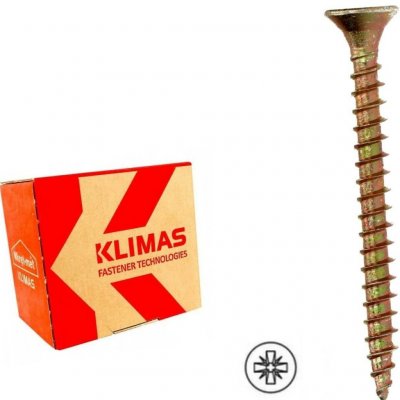 KLIMAS Wkret-met KMH Ø5 mm PZ-2 vrut do dřeva se zápustnou křížovou hlavou 50 mm - 300 ks – Hledejceny.cz