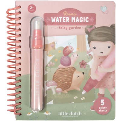 Little Dutch Kniha kouzlení s vodou Rosa Fairy Garden – Hledejceny.cz