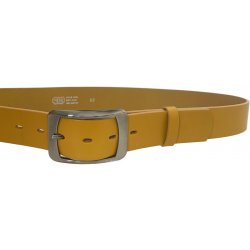 Penny Belts kožený opasek 16232 žlutý