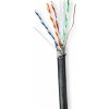 síťový kabel Nedis CCBG8598BK100S S/FTP Cat6 drát, 100m, černý