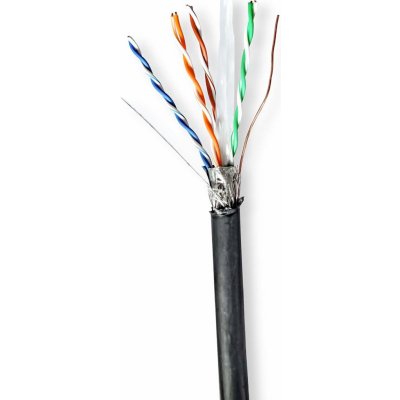 Nedis CCBG8598BK100S S/FTP Cat6 drát, 100m, černý – Hledejceny.cz