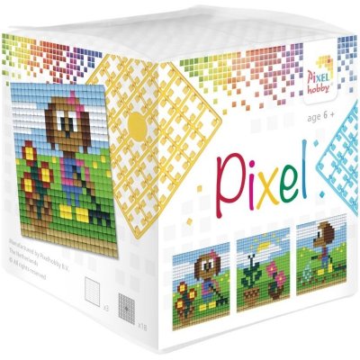 Pixel Pixelhobby Sada kostka pes zahradník 3ks 1 sada