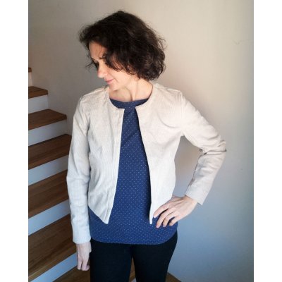 Lovera dámské sako Meduňka manžestr krémové – Zbozi.Blesk.cz