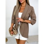 Fashionweek sako bez zapínání IT-BIANCO Capuccino – Zboží Dáma