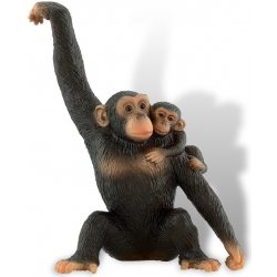 Bullyland Šimpanzice s mládětem