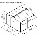 Rojaplast Archer D domek 202 x 277 x 255 cm zelený – Zboží Dáma