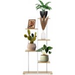 Springos Kovový stojan na květiny GA0212 113 cm bílý – Zboží Mobilmania