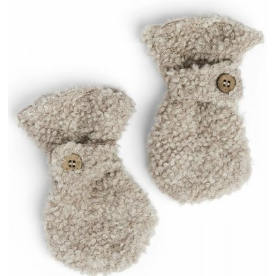 Merino rukavice pro děti bouclé Smallstuff nature melange – Zboží Dáma