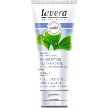 Lavera Faces Ginkgo & Organic Grape Invigorating Cleansing Gel osvěžující čistící gel pro smíšenou a mastnou pleť 125 ml