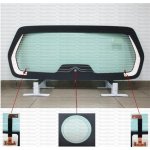 PILKINGTON Zadní sklo - zelené / vyhřívané AS 2741BGSV | Zboží Auto