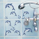 Crearreda Samolepicí dekorace CR S Dolphins Mosaic 59601 Mozaika delfínů 1 arch 15x31 cm – Zboží Mobilmania