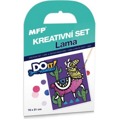 MFP paper Kreativní set Lama písková technika – Zboží Mobilmania