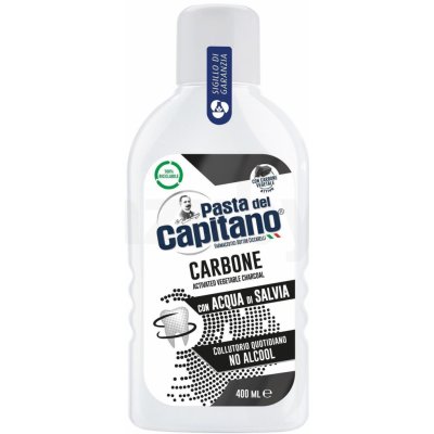 Pasta del Capitano Carbone ústní voda 400 ml