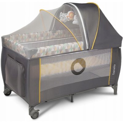 Lionelo Cestovní postýlka LO-SVEN PLUS YELLOW SCANDI – Zboží Mobilmania