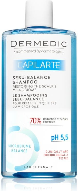 Dermedic Capilarte hloubkově čisticí šampon pro mastnou pokožku hlavy 300 ml