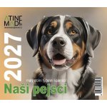 Naši pejsci, malý stolní, týdenní, 13 x 15 cm 2027 – Zboží Mobilmania