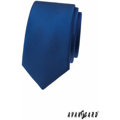 Avantgard Kravata Slim Lux 571-22390 modrá – Zboží Dáma