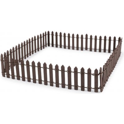 Dřevěný plot tvarovatelný 90 cm, barva 3 (5 cm) hnědá – Zboží Dáma