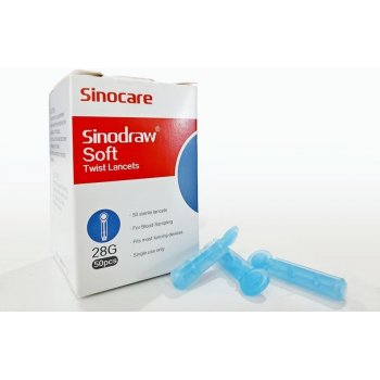 Sinocare lancety pro glukometr Safe AQ Angel – 50 ks