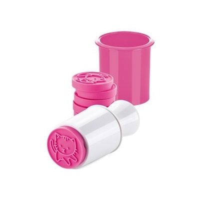 TESCOMA Delicia Pink růžové - plastové vykrajovátko a 6 razítek na cukroví – Zboží Mobilmania