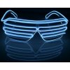 Párty brýle RAVEON Svítící brýle Shutter style multicolor | Modrá & Bílá